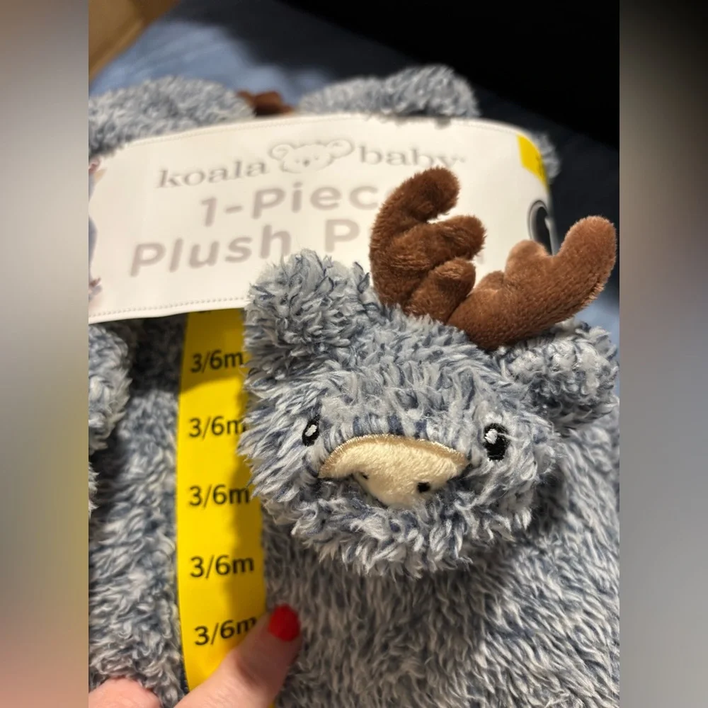 NWT Koala Kids Gray Fleece Footie Size 3-6M - Picture 8 of 10